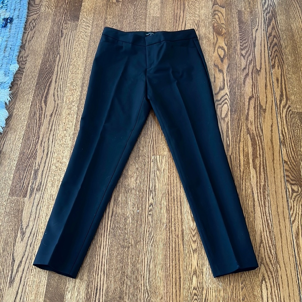 Classic black pants, new without tags (never worn). Versatile, classic and chic.